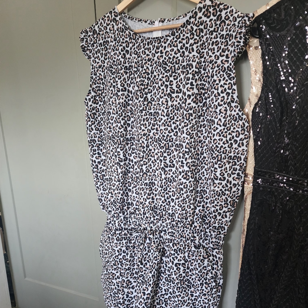 Albion leapord jumpsuit romper